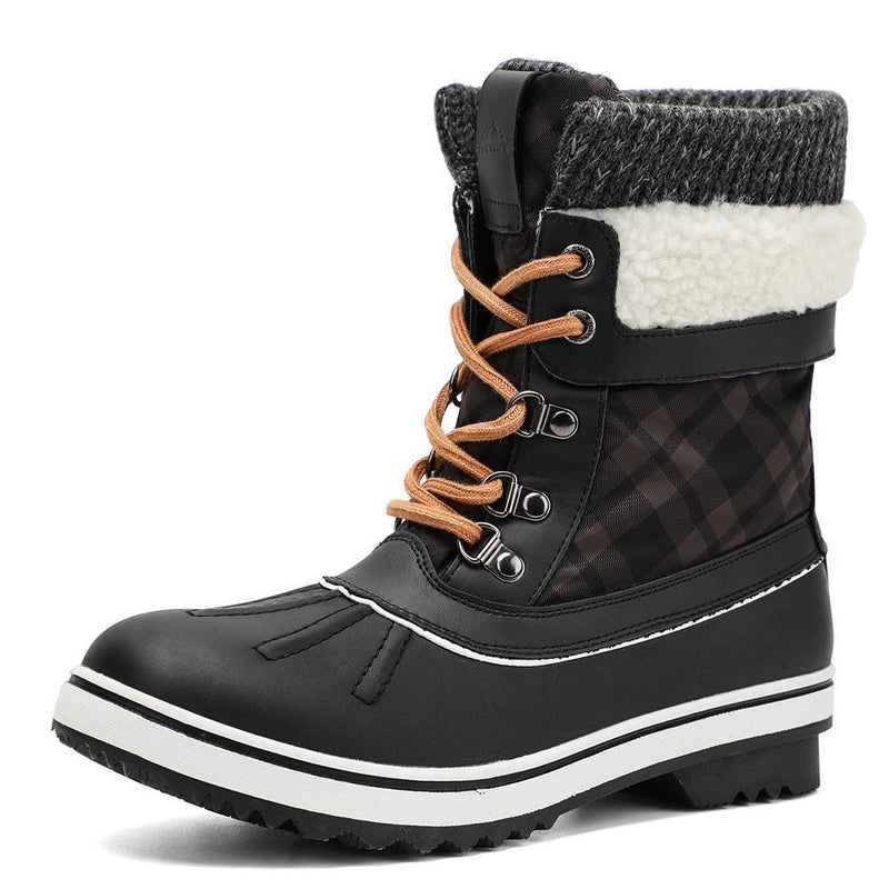 Cargue la imagen en el visor de la galería, aleader 6 / BLACK/MC 1 Women’s Fashion Waterproof Winter Snow Boots - Black/MC 1
